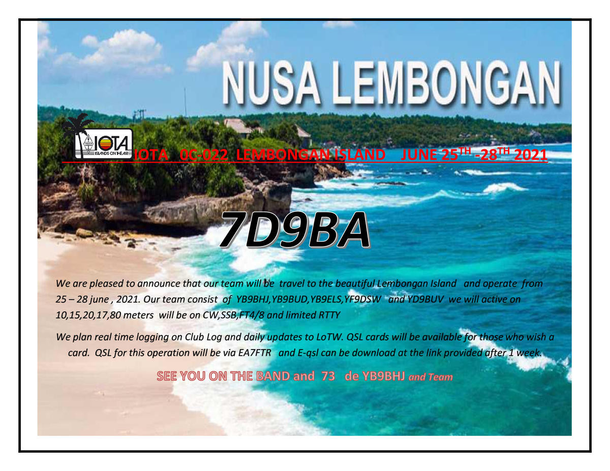 7D9BA 7D9AB Lembongan Island