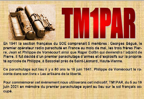 TM1PAR France DX News