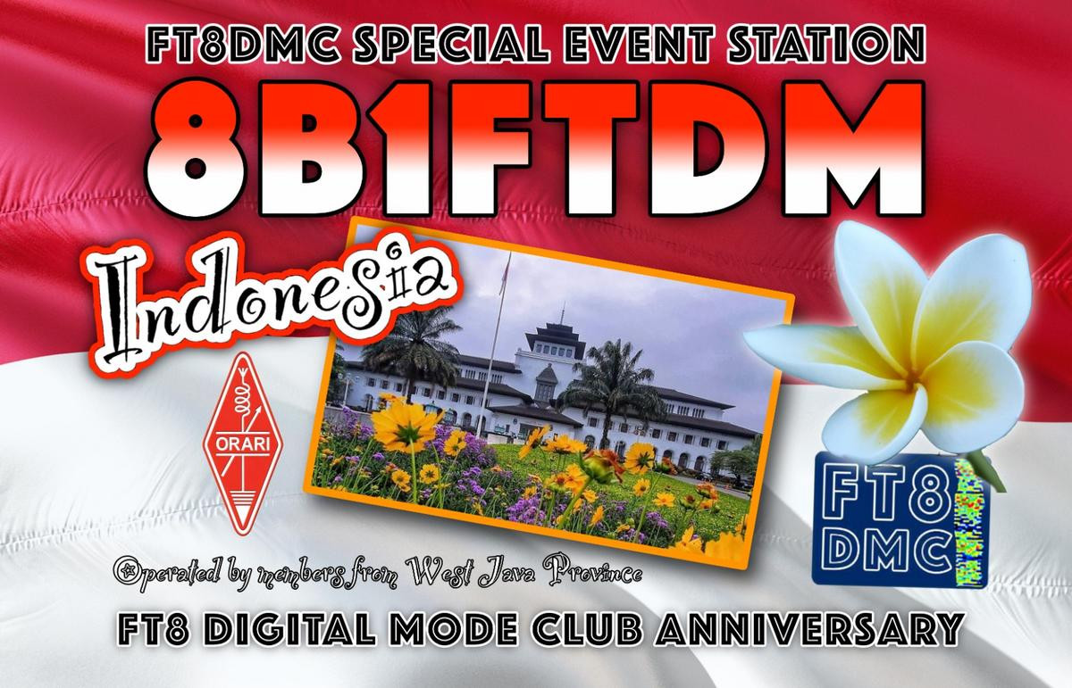 8B1FTDM Bandung, Indonesia DX News