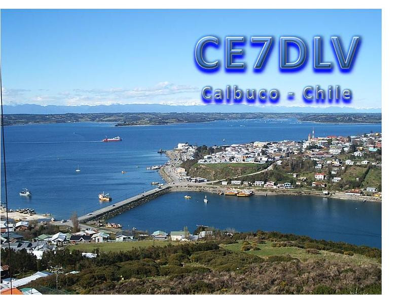 CE7DLV Calbuco, Chile QSL Card