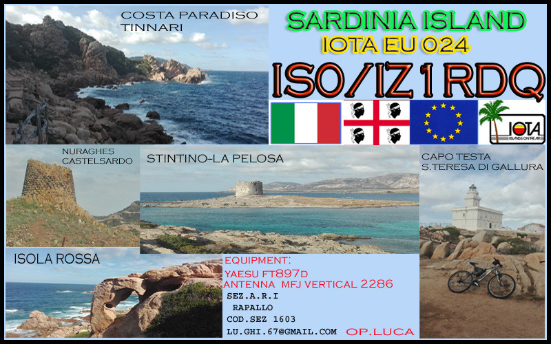 IS0/IZ1RDQ Sardinia Island