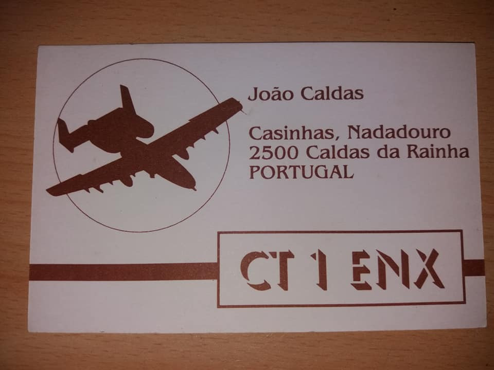 CT1ENX Caldas da Rainha, Portugal QSL Card