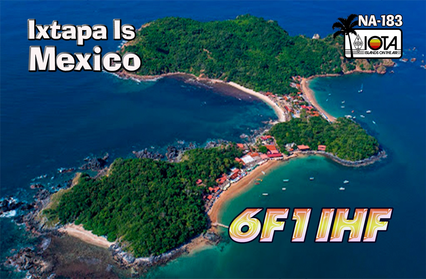 6F1IHF Ixtapa Island, Mexico QSL