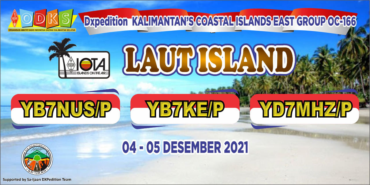 YB7NUS/P YB7KE/P YD7MHZ/P Laut Island