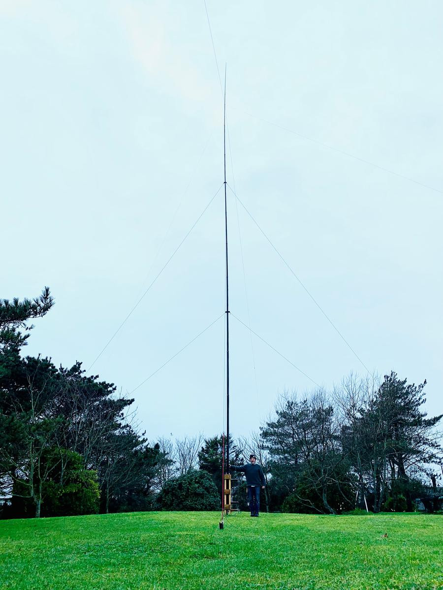MU5A Guernsey Island 160m Vertical antenna