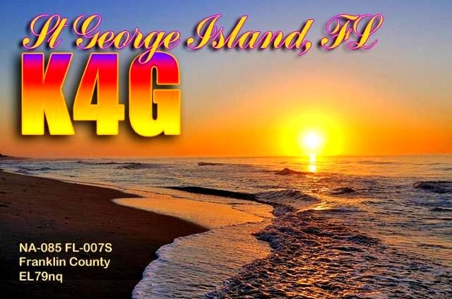 K4G St George Island QSL