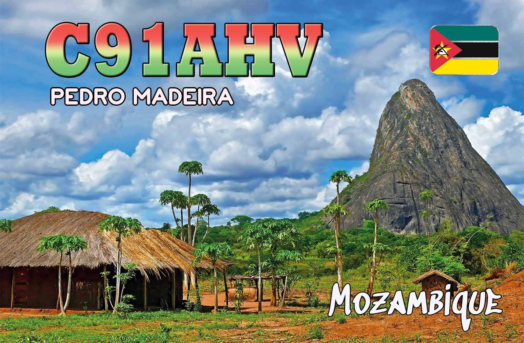 C91AHV Mozambique QSL Card