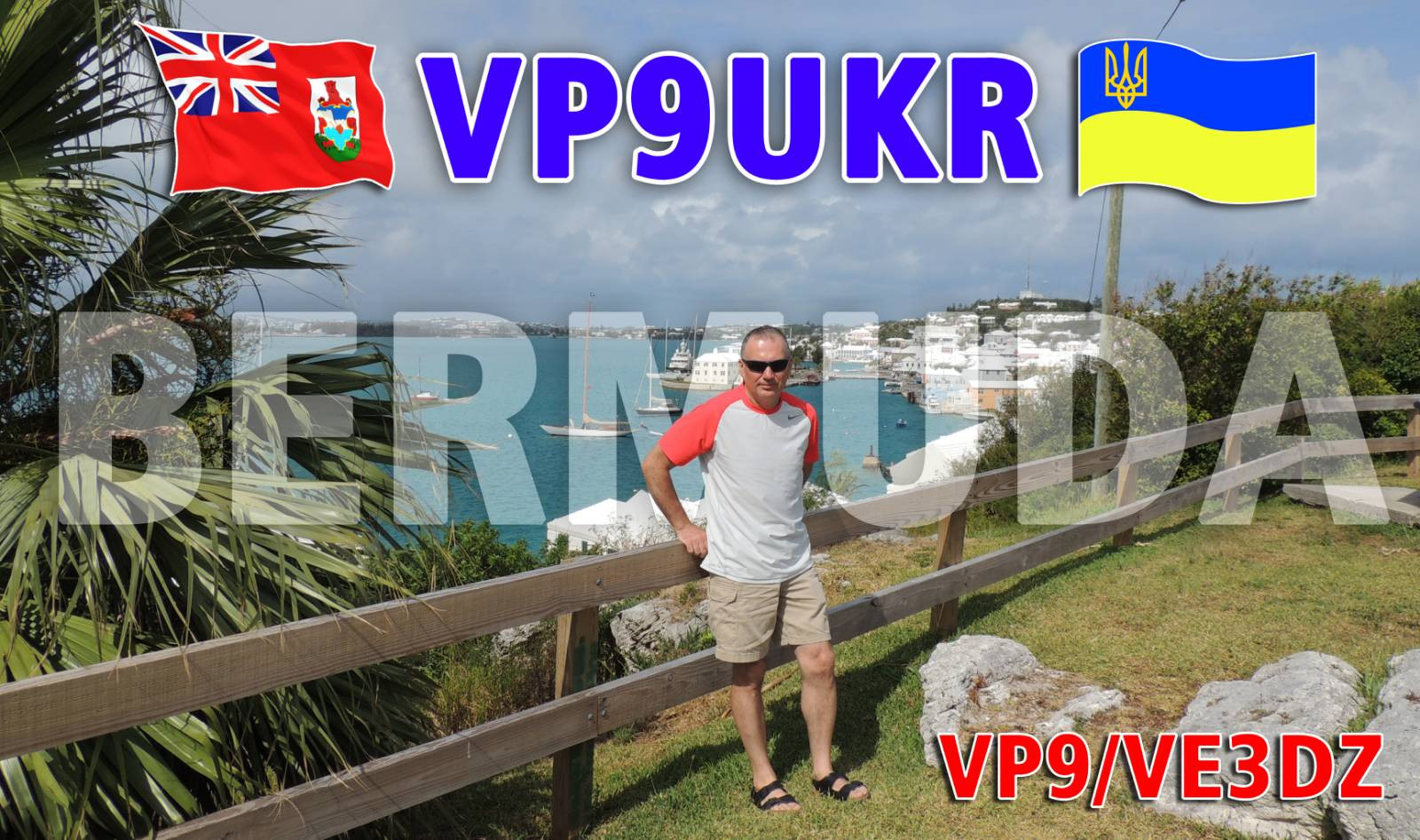 VP9UKR VP9/VE3DZ Bermuda Islands QSL Card