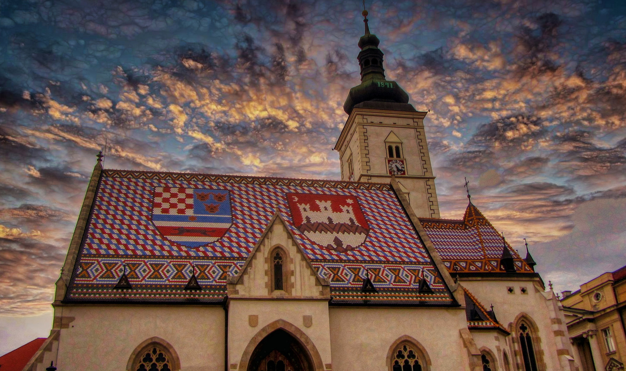 9A/M0JEO Saint Marks Church, Zagreb, Croatia