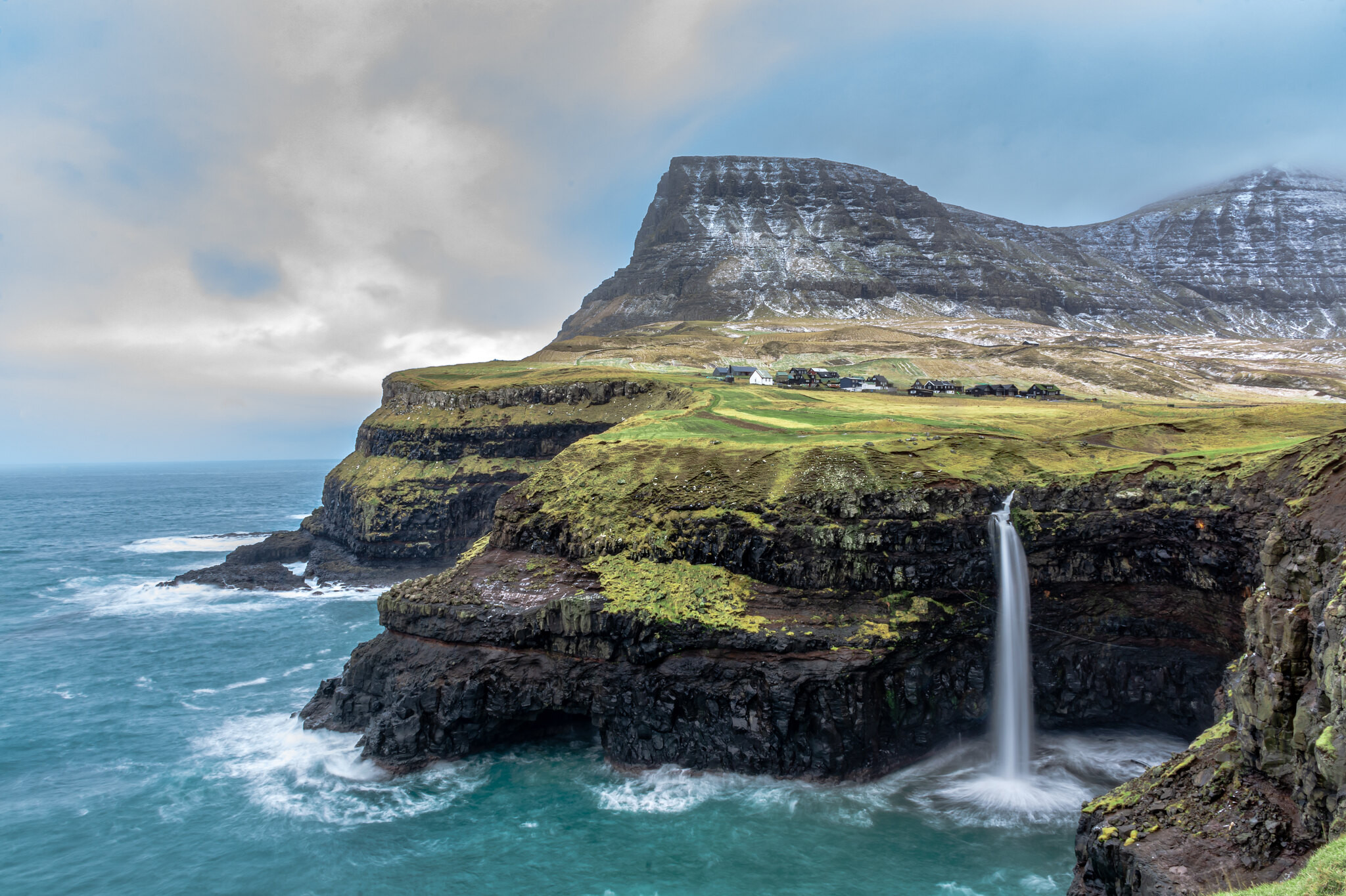 OY/DK4HH Mulafossur Waterfall, Faroe Islands