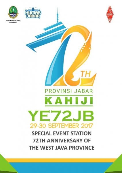 YE72JB 72nd Anniversary Jawa Barat Province Amateur Radio Station