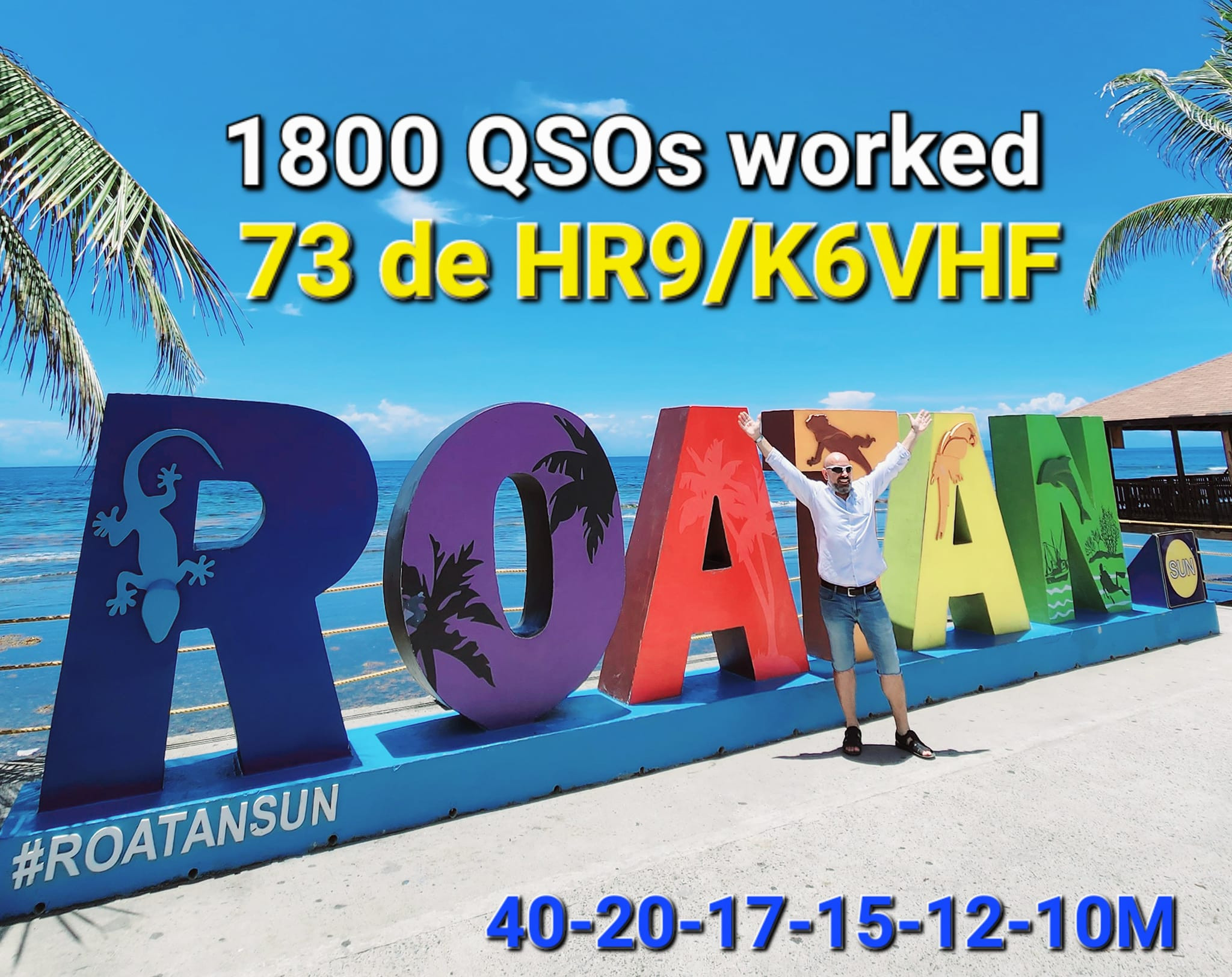 HR9/K6VHF Roatan Island 1800 QSO