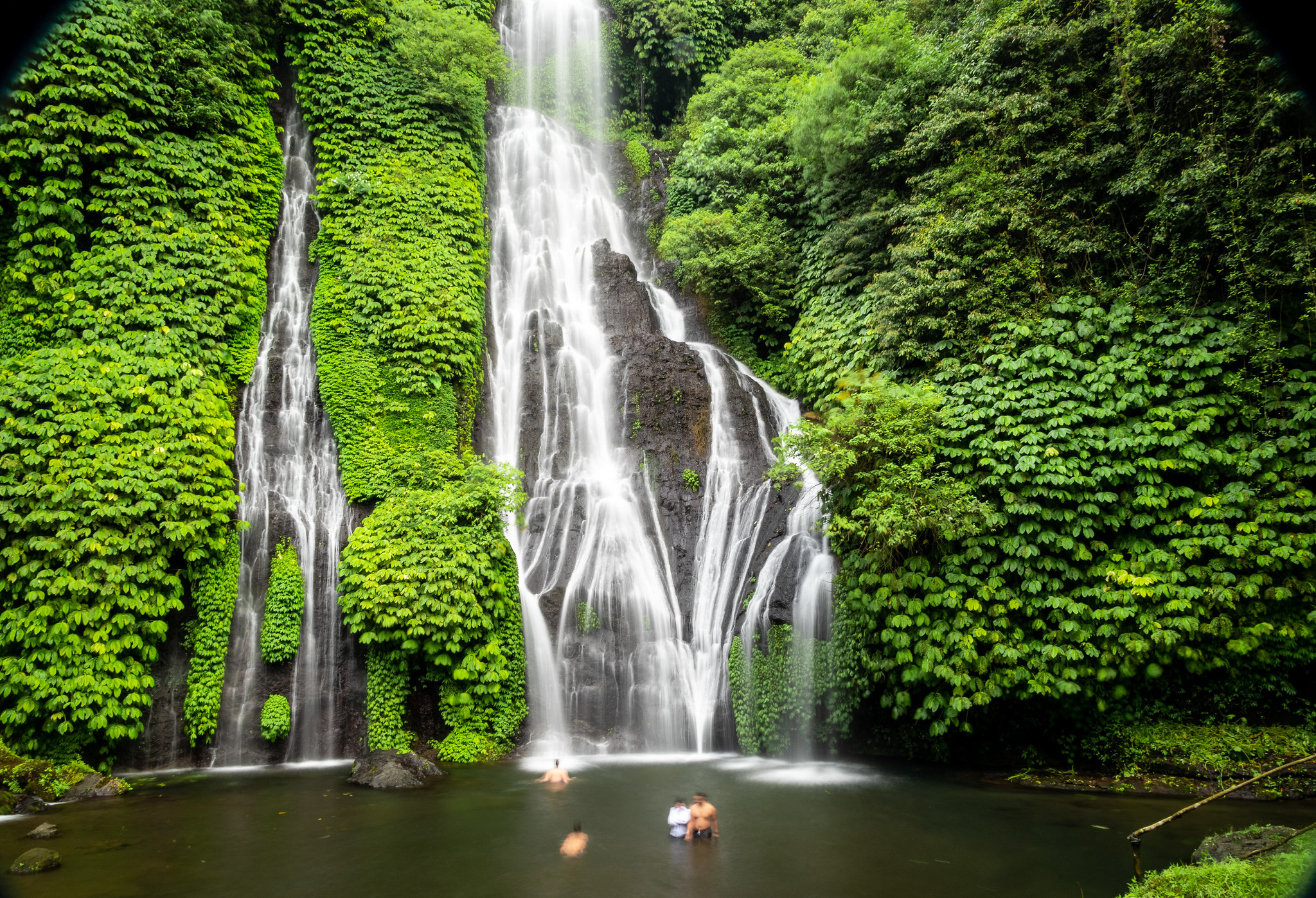 7E2E Banyumala twin waterfalls. Bali, Indonesia