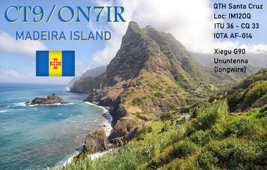 CT9/ON7IR Santa Cruz, Madeira Island