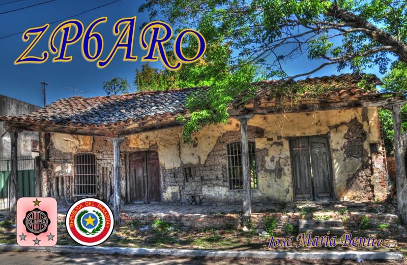 ZP6ARO San Lorenzo Paraguay QSL