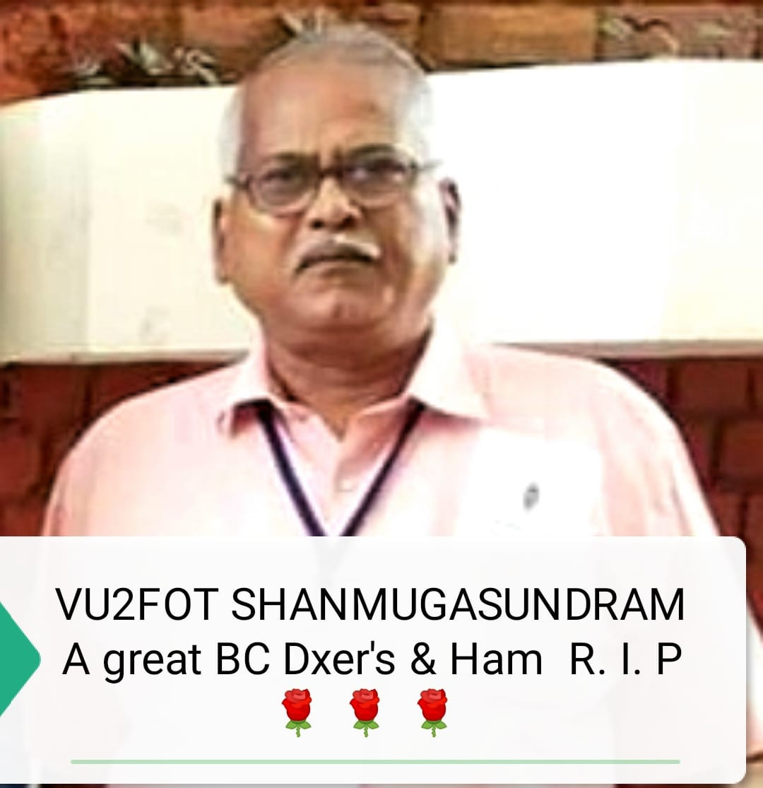 VU2FOT Shanmugasundaram, Mettupalayam, India