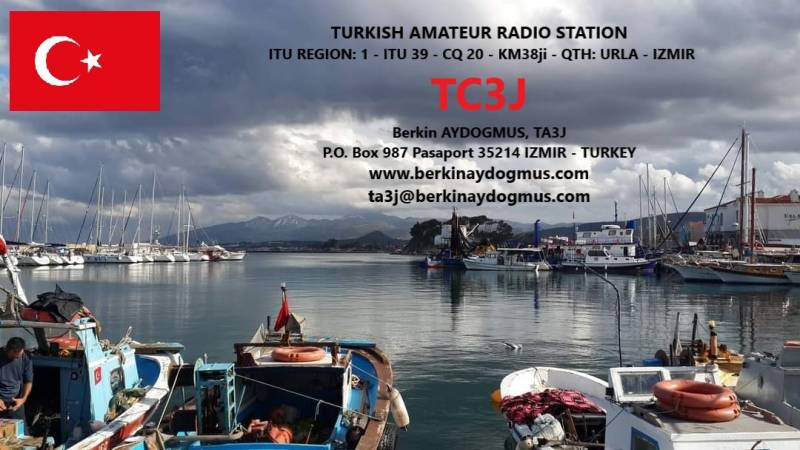 TC3J Izmir, Turkey QSL Card DX News