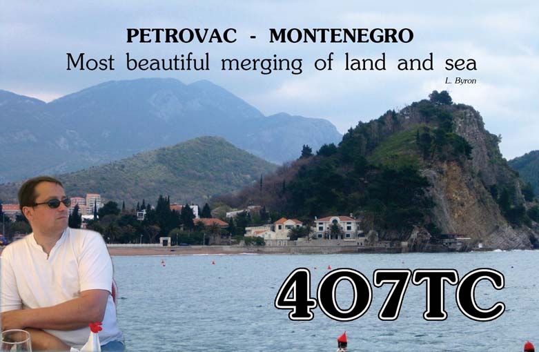 4O7TC Petrovac na Moru, Montenegro QSL