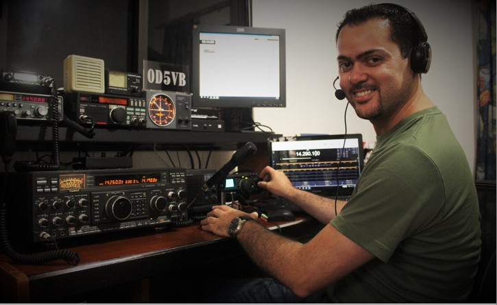 OD5VB Anthony Chalnoub Ghosta Keserwan Lebanon Radio Room Shack