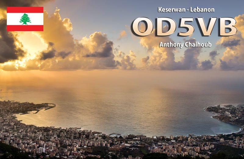 OD5VB Ghosta Keserwan Lebanon QSL