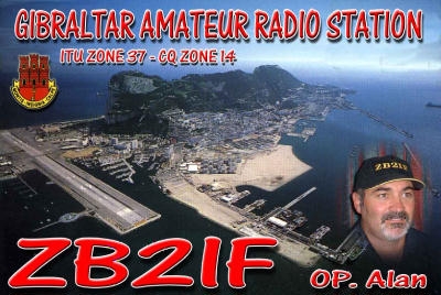 ZB2IF Alan Guerrero Gibraltar QSL