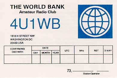 4U1WB World Bank Group Staff Amateur Radio Club