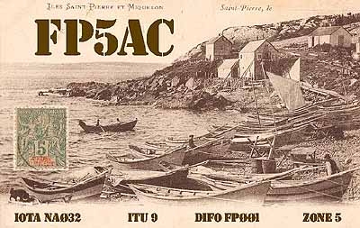 FP5AC Saint Pierre Island Saint Pierre and Miquelon QSL
