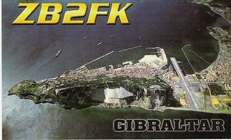 ZB2FK Ernest Stagnetto Gibraltar QSL