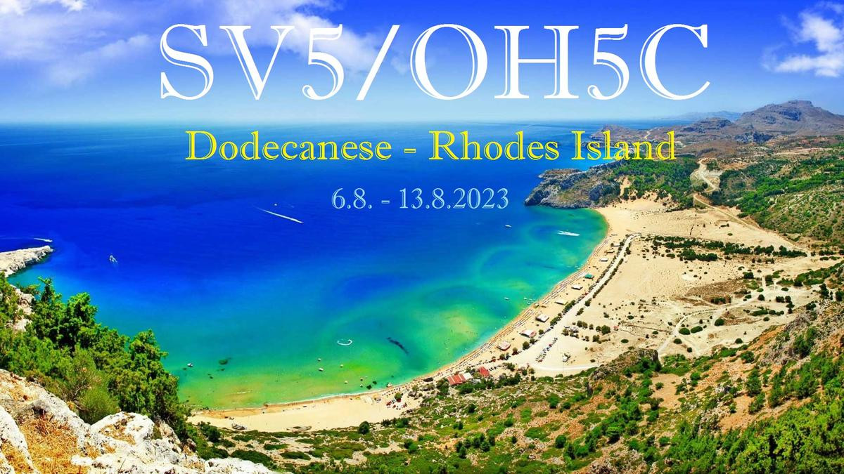 SV5/OH5C Rhodes Island, Dodecanese Islands