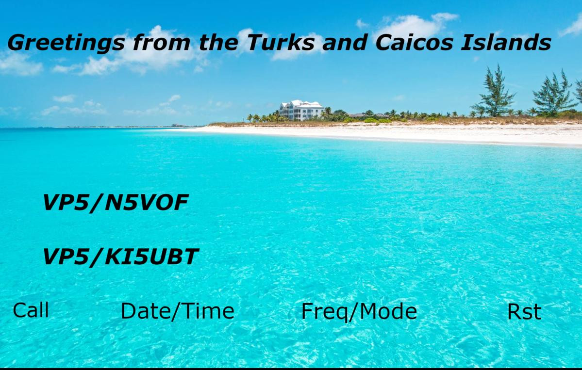 VP5/KI5UBT Turks and Caicos Islands