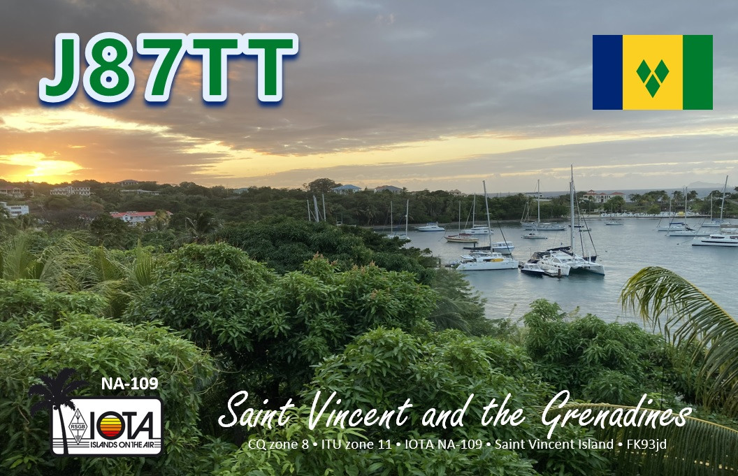 J87TT Ratho Mill, Saint Vincent Island, Saint Vincent and Grenadines QSL