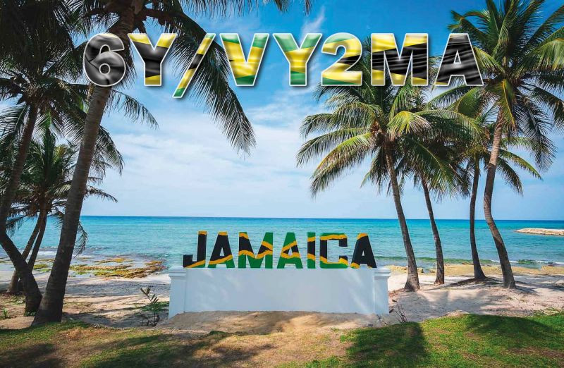 6Y/VY2MA Jamaica DX News QSL