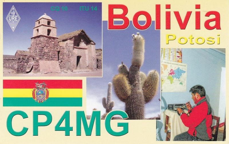 CP4MG Martirian Garcia Colque, Potosi, Bolivia QSL