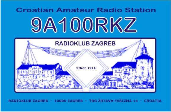 9A100RKZ 9A100Z Radio Club Zagreb
