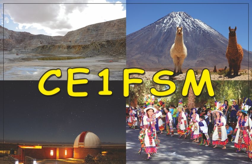 CE1FSM Calama Chile QSL