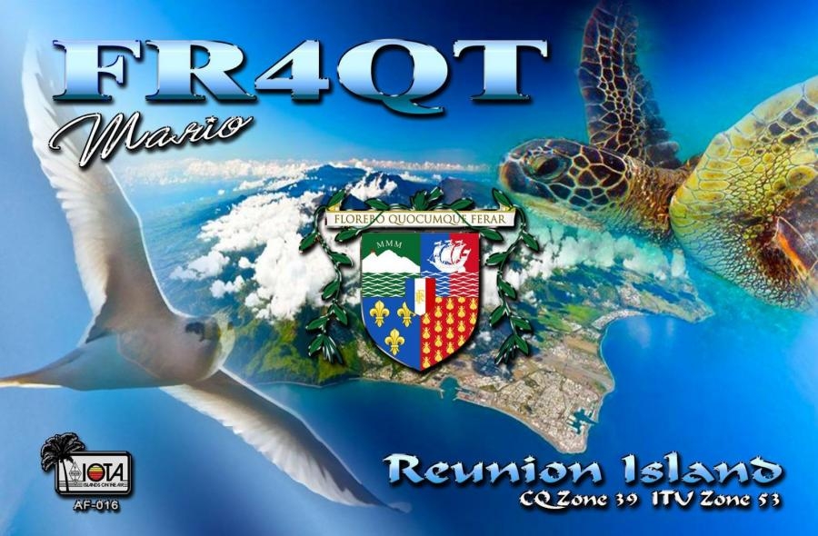 FR4QT Bernica Reunion Island QSL
