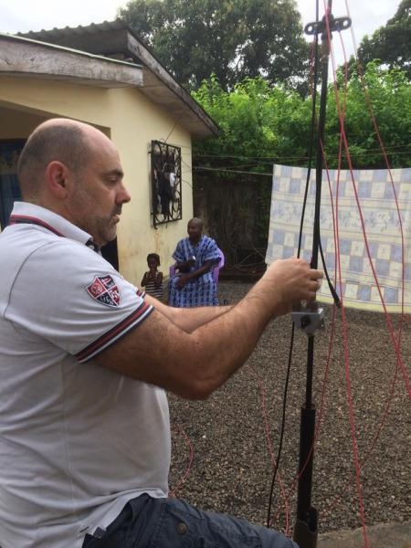 3XY4D Conakry Guinea Fixing Antennas