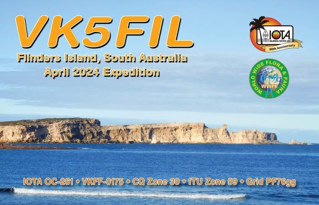 VK5FIL Flinders Island, Australia QSL Card