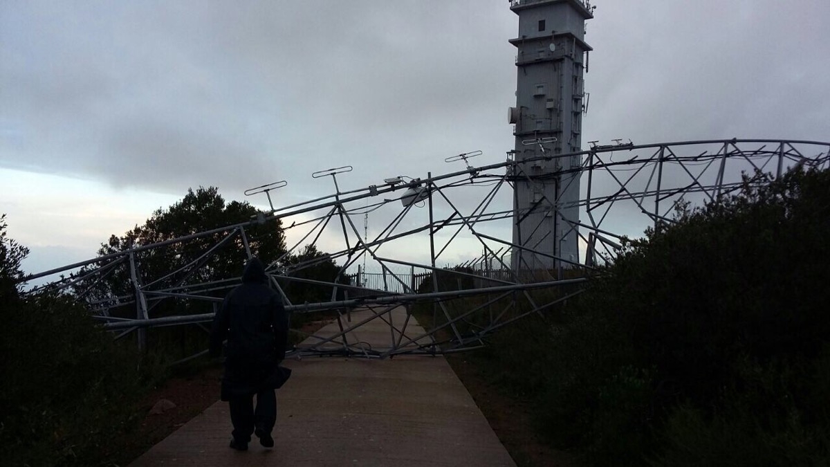 Cape Town Storm Ham Radio tower