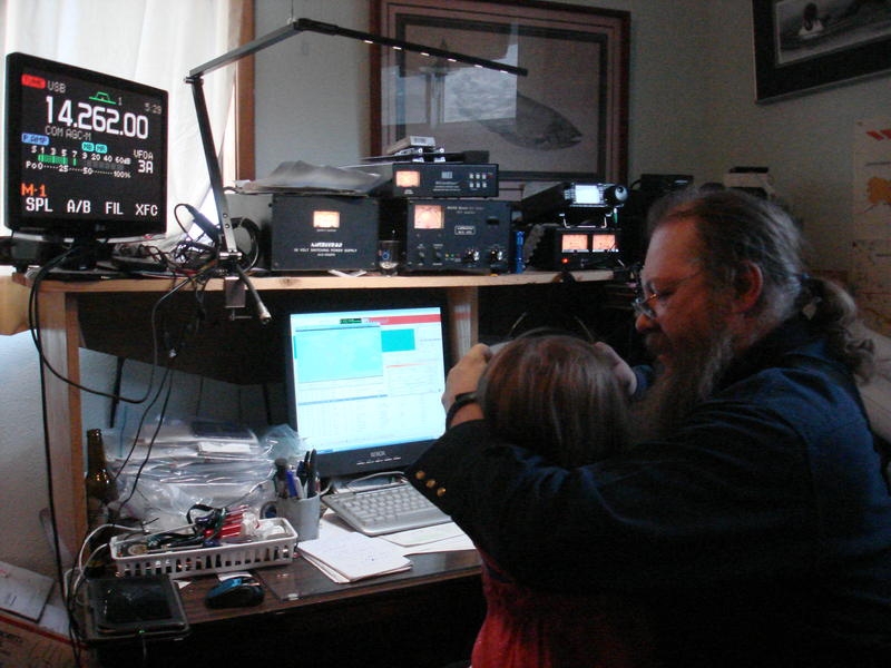 NL8F Timothy Tilleman, Dutch Harbor, Alaska. Radio Room Shack