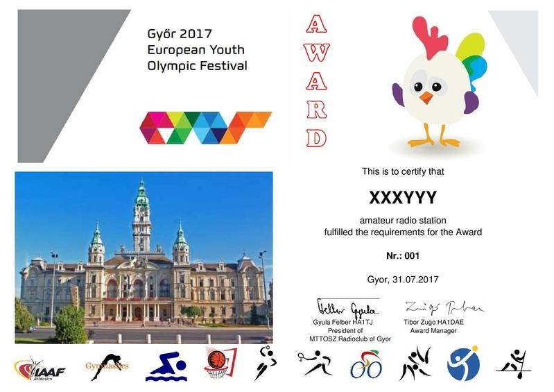 HG17EYOF European Youth Olympic Festival Award