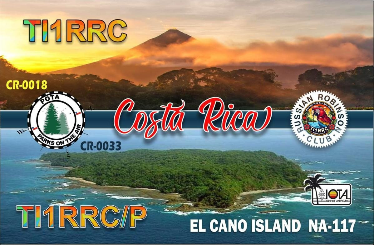 TI1RRC/P Cano Island DX News