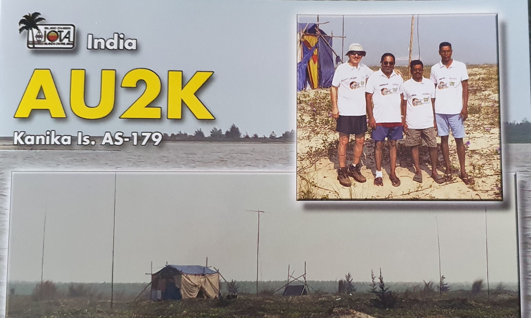 AU2K Kanika Island QSL Card