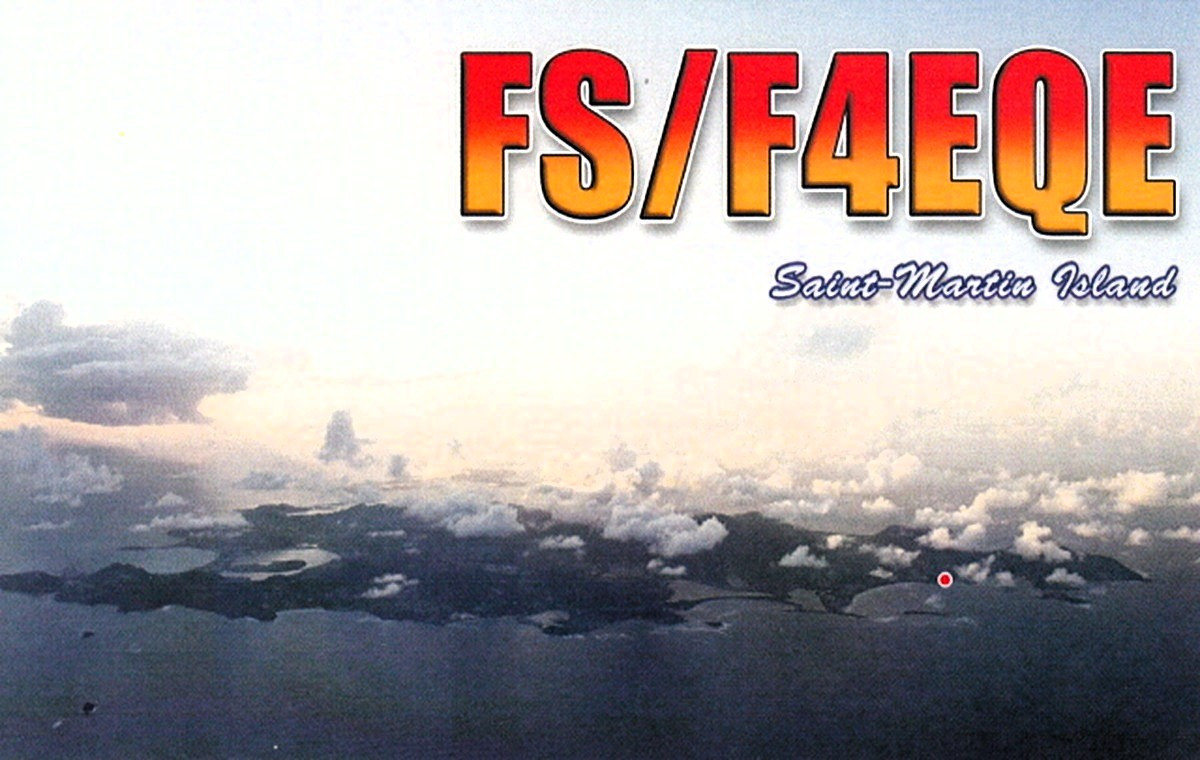 FS/F4EQE Saint Martin Island QSL Card