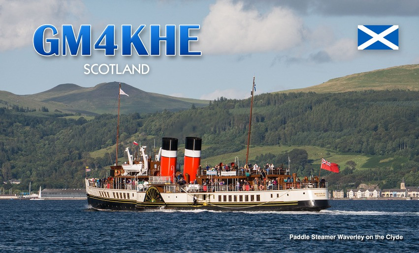 GM4KHE Scotland QSL Card