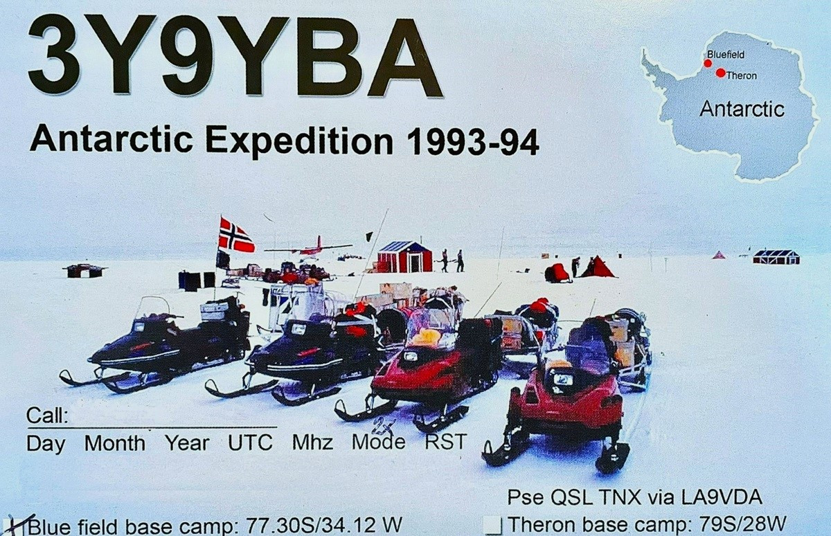 3Y9ABA Antarctica QSL Card