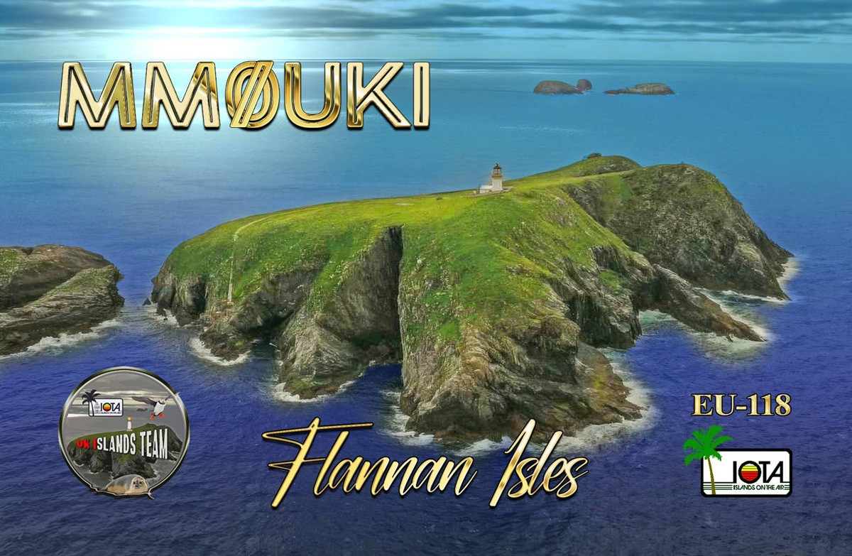 MM0UKI Flannan Islands QSL Card