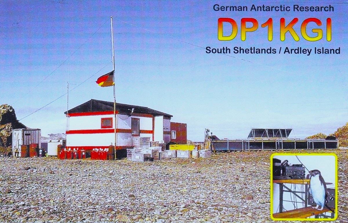 DP1KGI Ardley Island QSL Card