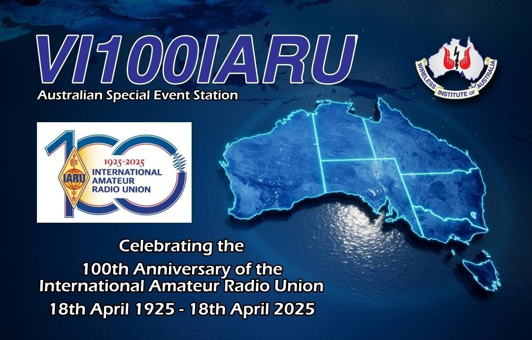 VI100IARU Australia QSL Card