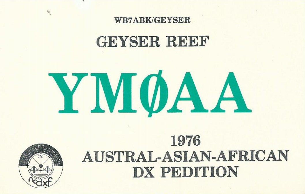 YM0AA Geyser Island